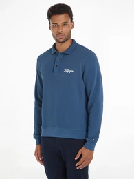 Langarm-Poloshirt CHAINSTITCH L/S REG POLO , Herren, Gr. XL, blau (fossil blau), Piquu00e9, Obermaterial: 100% Baumwolle, casual, Langarm, Shirts