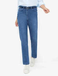 5-Pocket-Jeans RAPHAELA BY Style PATTI STRAIGHT Gr. 40K (20), Kurzgren, blau Damen Jeans