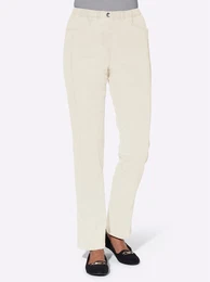 Bequeme Jeans CASUAL LOOKS Gr. 46, Normalgren, wei, Damen, 96% Baumwolle, 4% Elasthan, unifarben, Jeans