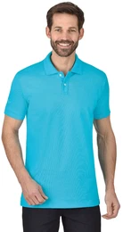 Poloshirt , Herren, Gr. XXL, blau (azur), 94% Baumwolle, Mako-supergekmmt, 6% Elastan, Kurzarm, Shirts