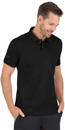 Poloshirt , Herren, Gr. L, schwarz, 94% Baumwolle, Mako-supergekmmt, 6% Elastan, Kurzarm, Shirts