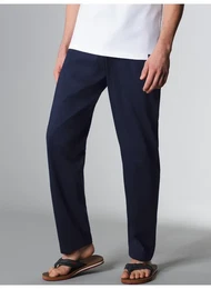 Schlafanzug Schlafanzughose , Herren, Gr. XXXL, blau (navy), 100% Baumwolle, Basic, Homewear-Sets