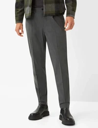 Chinohose Style TINO Gr. 58, Normalgren, grau Herren Hosen