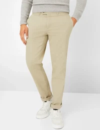 Chinohose Style EVANS , Herren, Gr. 102, Normalgren, beige, 77% Baumwolle, 20% Lyocell, 3% Elasthan, Hosen