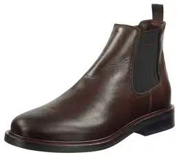 Chelseaboots St. Fairkon Gr. 43, braun (kastanie) Herren Schuhe Stiefelette, Anzugschuh, Business Schuh mit Strecheinsatz, Blockabsatz