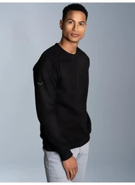 Sweatshirt Sweatshirt mit angerauter Innenseite , Herren, Gr. XXL, schwarz, 70% Baumwolle, 30% Polyester, Basic, Sweatshirts