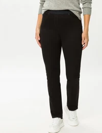 Chinohose RAPHAELA BY Style PAMINA Gr. 36, Normalgren, schwarz Damen Hosen