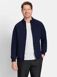 Sweatjacke CATAMARAN Gr. 60/62, blau (marine), Herren, 100% Baumwolle, Sweatjacken