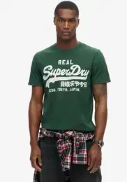 Rundhalsshirt CLASSIC VL GRAPHIC T SHIRT , Herren, Gr. XL, grn (enamel grn), Single Jersey, Obermaterial: 100% Baumwolle, bedruckt, modisch, relaxed fit, Rundhals, Kurzarm, Shirts