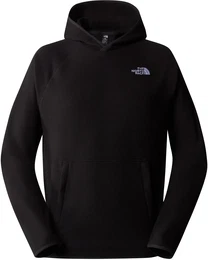 Fleecepullover M 100 GLACIER HOODIE , Herren, Gr. M, schwarz (tnf schwarz, npf), Obermaterial: 100% Polyester, sportlich, eingefasste Kante, Sweatshirts