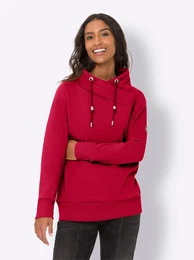Sweatshirt Gr. 44, rot Damen Sweatshirts