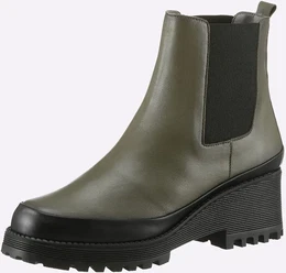 Stiefelette Gr. 40, schwarz (khaki, schwarz) Damen Schuhe