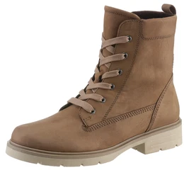 Schnrboots Gr. 44, braun (nussbraun) Damen Schuhe Blockabsatz, Schnrstiefelette, praktischer Innenreiverschluss Bestseller