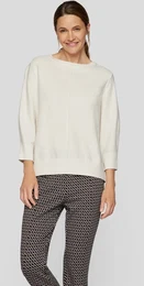 Strickpullover Eleganter Pullover mit 3/4-rmeln Gr. 40, beige Damen Pullover