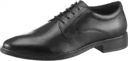 Schnrschuh U GLADWIN A , Herren, Gr. 42, schwarz, Leder, unifarben, elegant, Schuhe, Business Schuh, Festtagsschuh mit elegantem Blockabsatz