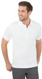 Poloshirt , Herren, Gr. L, wei, Kurzarm, Shirts