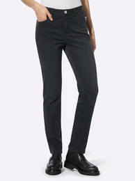 5-Pocket-Jeans Gr. 40, Normalgren, schwarz (black denim) Damen Jeans