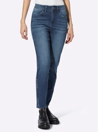 Bequeme Jeans Gr. 34, Normalgren, blau (blue, stone, washed) Damen Jeans
