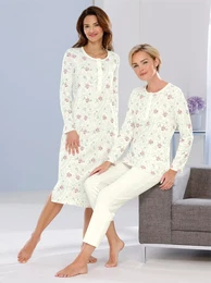 Schlafanzug WSCHEPUR Gr. 48/50, beige (ecru) Damen Homewear-Sets