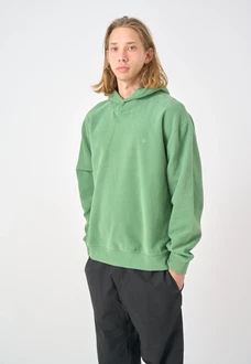 Cleptomanicx Kapuzensweatshirt Hooded Cosy Button grn