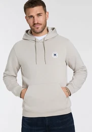 Kapuzensweatshirt GO-TO CHUCK TAYLOR PATCH HOODIE , Herren, Gr. XL, beige (papyrus), Sweatware, Obermaterial: 80% Baumwolle, 20% Polyester, unifarben, sportlich, Langarm Rippbndchen, Sweatshirts