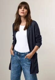 Longblazer Gr. M (40), blau (universal blue) Damen Blazer mit Twill Qualitt