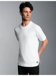 T-Shirt Heavy T-Shirt aus 100% recycelter Baumwolle , Herren, Gr. XXXL, wei, 100% Baumwolle (recycelt), Basic, Kurzarm, Shirts