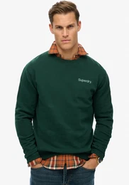Sweatshirt CORE LOGO CITY LOOSE CREW , Herren, Gr. XXXL, grn (enamel grn), Sweatware, Obermaterial: 100% Baumwolle, bedruckt, modisch, loose fit, Rundhals, Langarm Rippbndchen, Sweatshirts