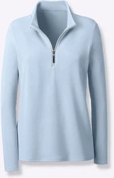 Langarmshirt Shirt Gr. 48, blau (eisblau) Damen Shirts
