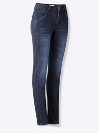 Bequeme Jeans CASUAL LOOKS Gr. 48, Normalgren, blau (dark blue) Damen Jeans