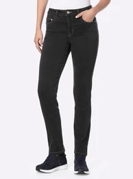 5-Pocket-Jeans Gr. 42, Normalgren, blau (graphit denim) Damen Jeans