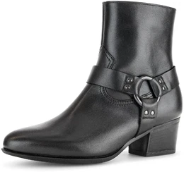 Westernstiefelette St. Tropez Gr. 38,5, schwarz Damen Schuhe Blockabsatz, Cowboystiefelette, Boots in bequemer Weite G (= weit)