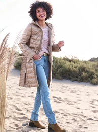 Steppmantel Gr. 38, grau (taupe) Damen Mntel