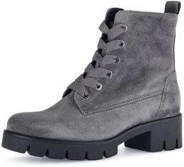 Schnrstiefelette Gr. 42, grau Damen Schuhe Blockabsatz, Herbstmode, Schnrboots mit Best Fitting-Ausstattung