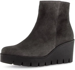 Stiefelette Gr. 36, grau Damen Schuhe Keilabsatz, Ankleboots, Komfortschuh mit Best Fitting-Ausstattung