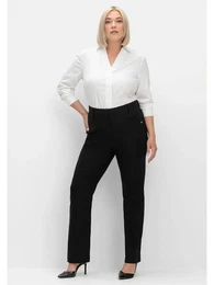 Stretch-Hose Groe Gren Gr. 24, Kurzgren, schwarz Damen Hosen mit Shapingeinsatz im Bauchbereich