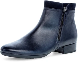 Stiefelette Pisa Gr. 37, blau (nachtblau) Damen Schuhe Blockabsatz, Businessschuh, Komfortschuh in Weite H (=sehr weit)