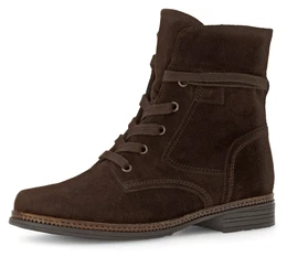 Schnrboots Gr. 37, braun (dunkelbraun) Damen Schuhe Blockabsatz, Schnrstiefelette mit schaftumwickelenden Schnrsenkeln