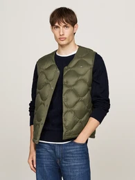 Steppweste ONION QUILTED DOWN LINER VEST , Herren, Gr. XL, grn (army grn), Web, Obermaterial: 100% Polyamid. Futter: 100% Polyamid. Wattierung: 90% Daunen, 10% Federn, casual, V-Ausschnitt, Westen, mit Zwiebelsteppung