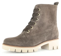 Schnrstiefelette Gr. 37, grau (taupe) Damen Schuhe Blockabsatz, Herbstmode, Schnrboots mit Best Fitting-Ausstattung