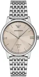 Automatikuhr , silber (silberfarben, wei), Armbanduhren, Herren, Armbanduhr, Herrenuhr, Mechanische Uhr, Edelstahlarmband, analog, Tag