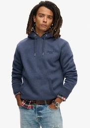 Kapuzensweatshirt Essential Logo Hoodie Gr. M, blau (heritage navy marl) Herren Sweatshirts