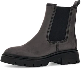 Chelseaboots Gr. 41, grau (dunkelgrau) Damen Schuhe Blockabsatz, Stiefelette, Chunky Boots, Best Fitting-Ausstattung