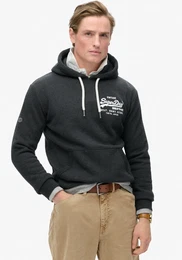 Kapuzensweatshirt CLASSIC VL GRAPHIC HOODIE , Herren, Gr. XXL, schwarz (phantom schwarz marl), angeraute Sweatware, Obermaterial: 60% Baumwolle, 40% Polyester, meliert, bedruckt, modisch, relaxed fit, Rundhals, Langarm Rippbndchen, Sweatshirt
