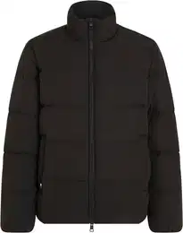 Steppjacke DOWN PUFFER JACKET , Herren, Gr. XXXL, schwarz, Web, Obermaterial: 74% Polyester, 26% Polyurethan. Futter: 100% Polyester. Wattierung: 90% Daunen, 10% Federn, casual, Langarm, Jacken