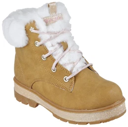 Winterstiefel STREET GLITZ Gr. 38, braun Kinder Schuhe Worker Boot, Schnrstiefel, Winterboots mit Kunstfell am Schaft