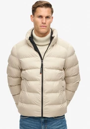 Steppjacke SPORTS PUFFER JACKET , Herren, Gr. XL, grau (chateau grau), Web, Obermaterial: 100% Polyester, unifarben, modisch, relaxed fit, Langarm, Jacken