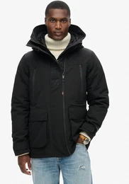 Outdoorjacke HOOD ULTIMATE EMB WINDBREAKER , Herren, Gr. M, schwarz, Web, Obermaterial: 100% Polyester, unifarben, modisch, loose fit, Langarm, Jacken