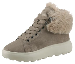 Winterboots D SPHERICA Gr. 40, grau (taupe) Damen Schuhe High Top Sneaker, Schnrboots, Winterboots mit Plateausohle