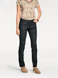 Rhrenjeans Gr. 21, Kurzgren, schwarz Damen Jeans